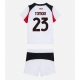 Maillot de foot AC Milan Fikayo Tomori #23 Extérieur vêtements enfant 2025-26 Manches Courtes (+ pantalon court)